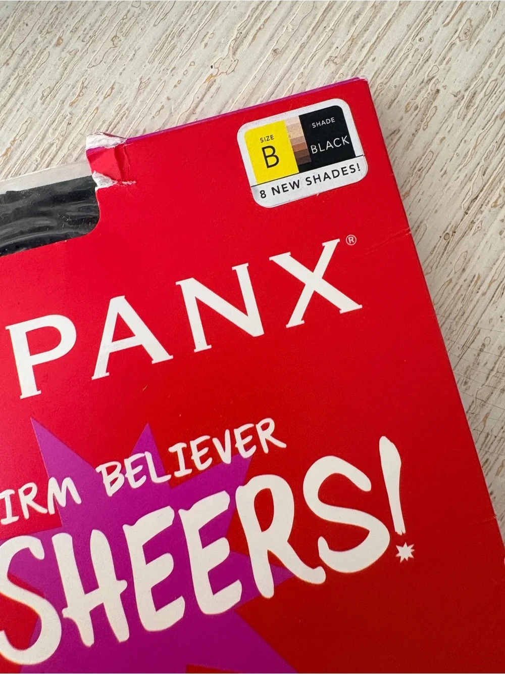 NWT Spanx Black Firm Believer Sheers Size B